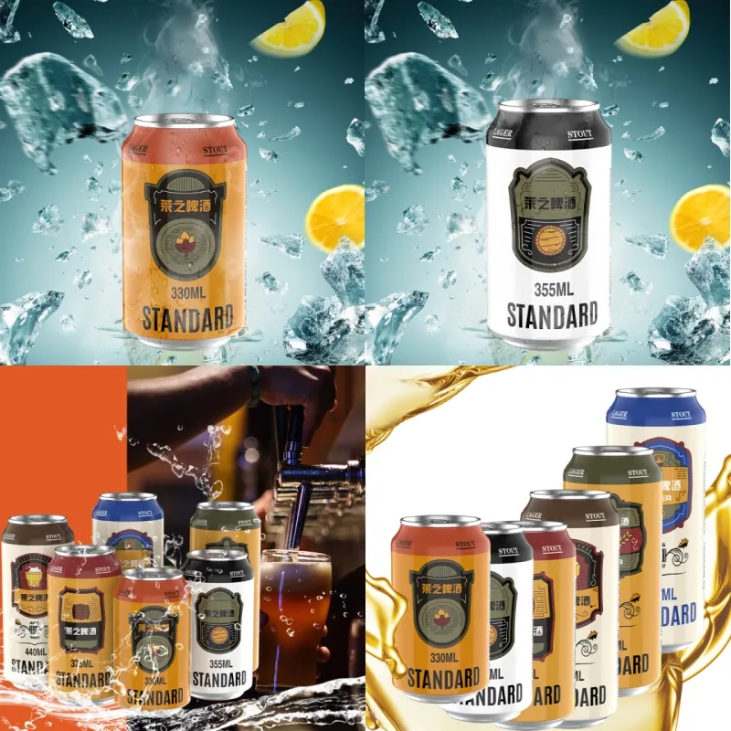 330ml 500ml Fermented Craft Beer with Natural Ingredients Customization