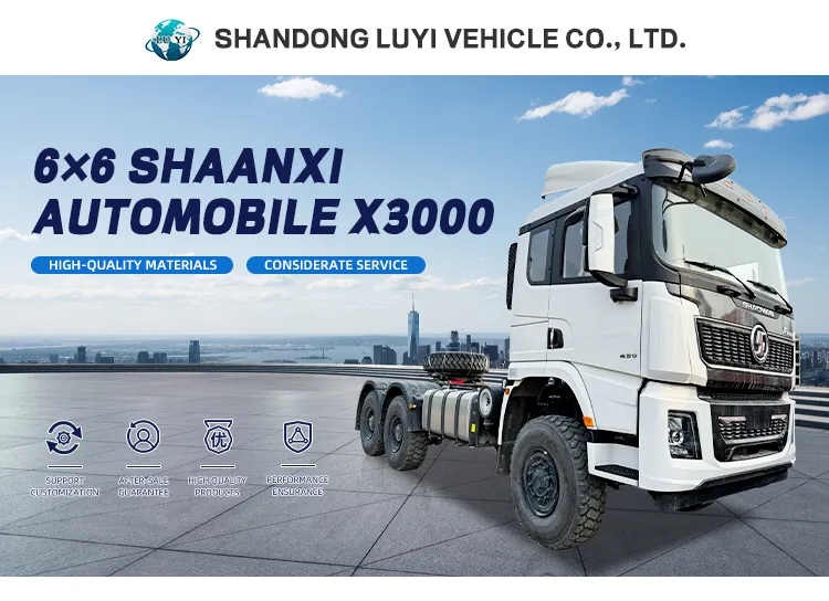 China The Best Selling Shacman X3000 440 Horsepower 6X6 Tractor Truck Head Automobile Heavy Cardron