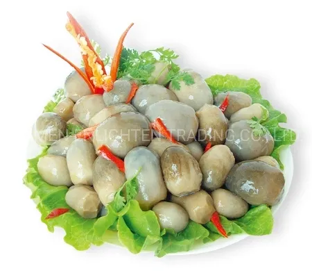 Straw Mushroom Whole in Brine Glass Jar Packing