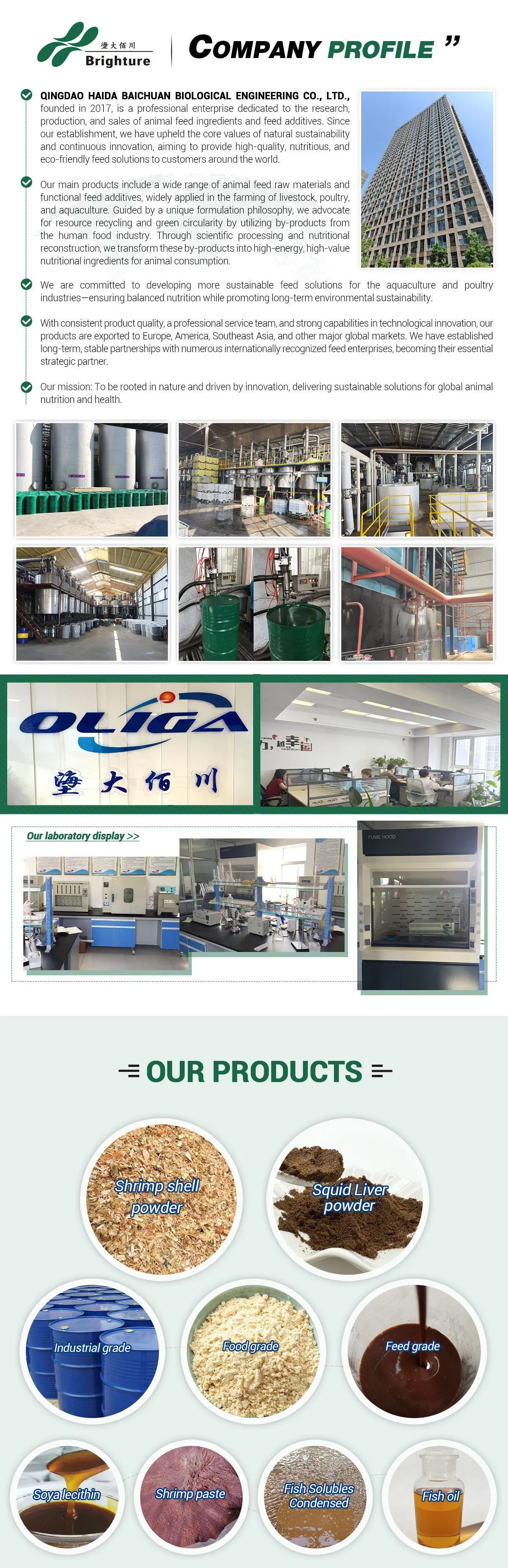 Enzymatically Hydrolyzed High-Protein Aquatic Nutritional Auxiliary with Feed-Grade Shrimp Paste Animal Feed Premix Protein