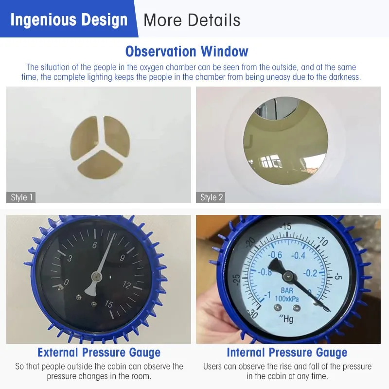 1.5 ATA Soft Sitting Type Inflatable Hyperbaric Chamber for Sport Recovery