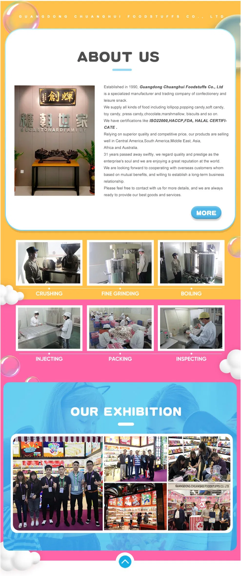 2-in-1 Round Flat Shaped Hard Lollipop with Popping Candy