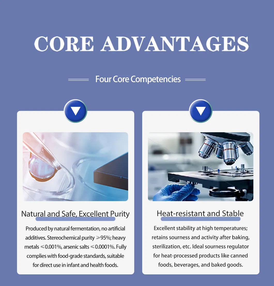 Food and Feed Additive 98% Effective Additive Calcium Lactate with Food Safety Requirements with Halal and Kosher Certifictates