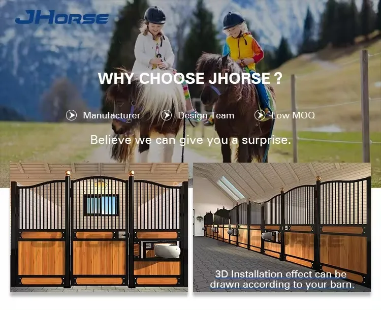 Advantage Factory Supplier Mobile Prefab Training Wooden Cheap Portable Horse Stable E-09