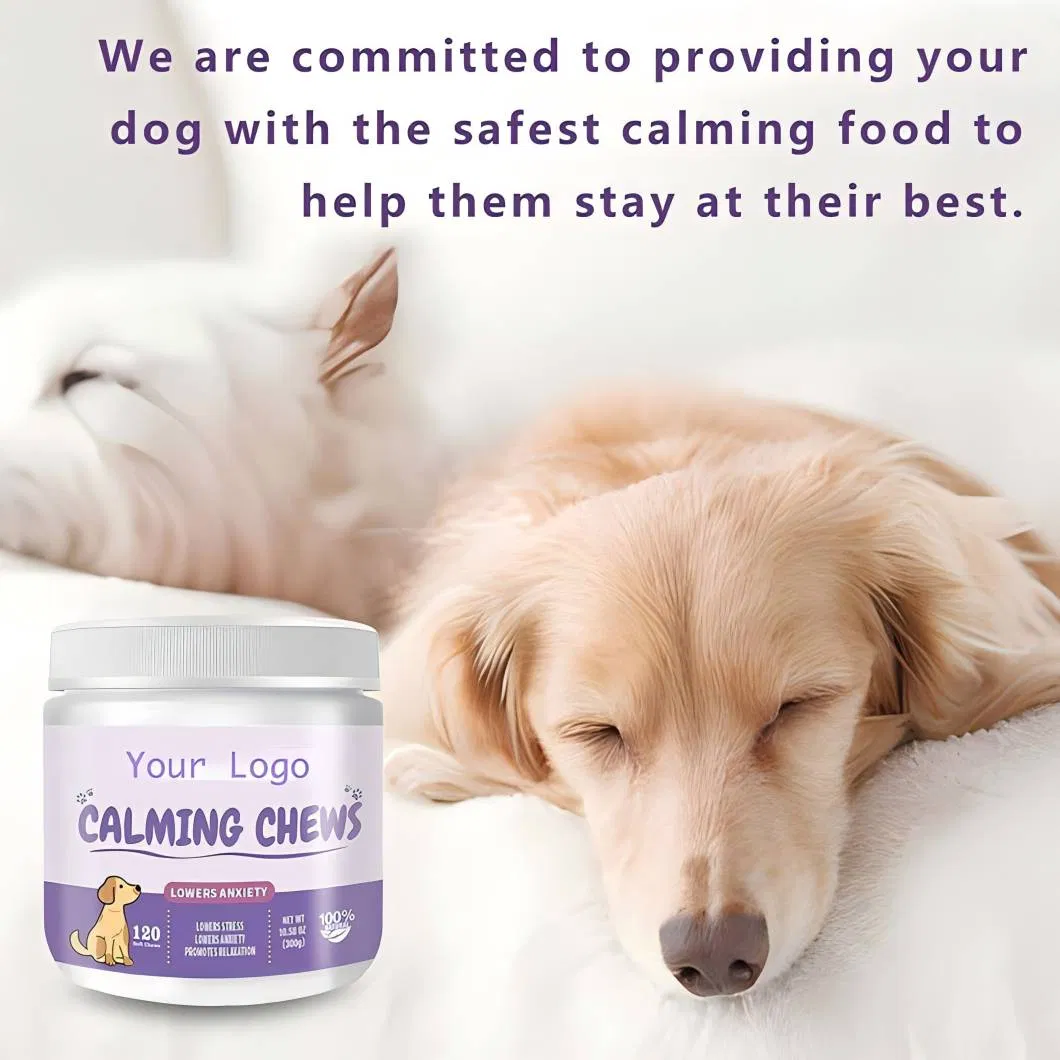Calming Support Chews for Dogs and Cats Paw Relaxation Pet Supplement OEM