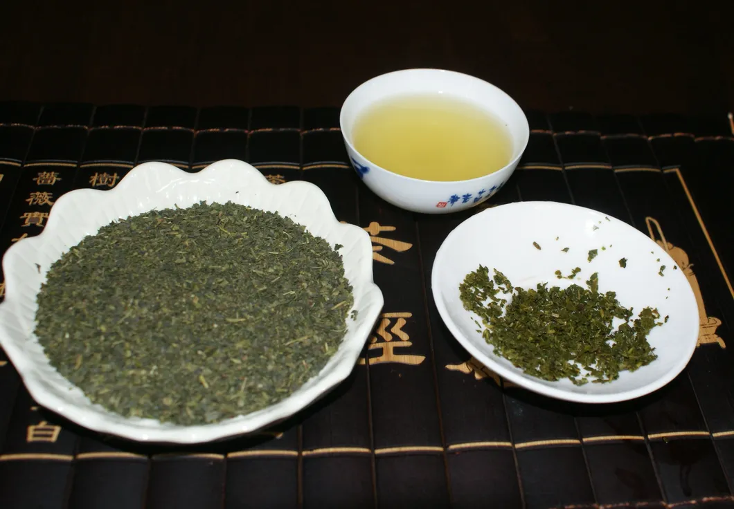 Green Tea Fannings Dust Rain Forest Organic 1.1-1.4mm for Tea Bags