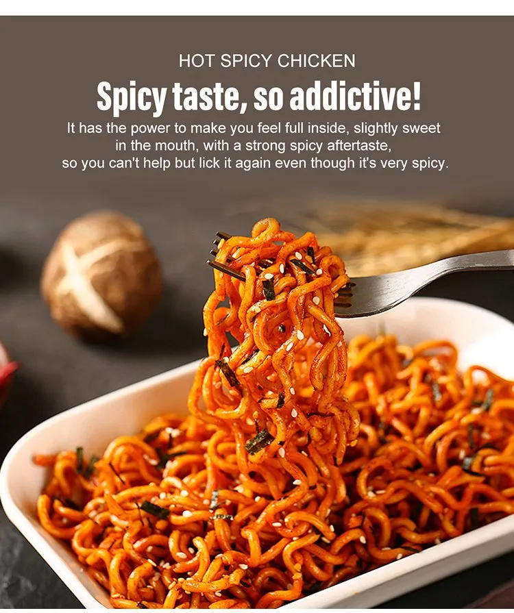 Chinmie Brand Wholesale Korean Spicy Ramen Noodles Carbonara Flavor Cup Instant Noodles