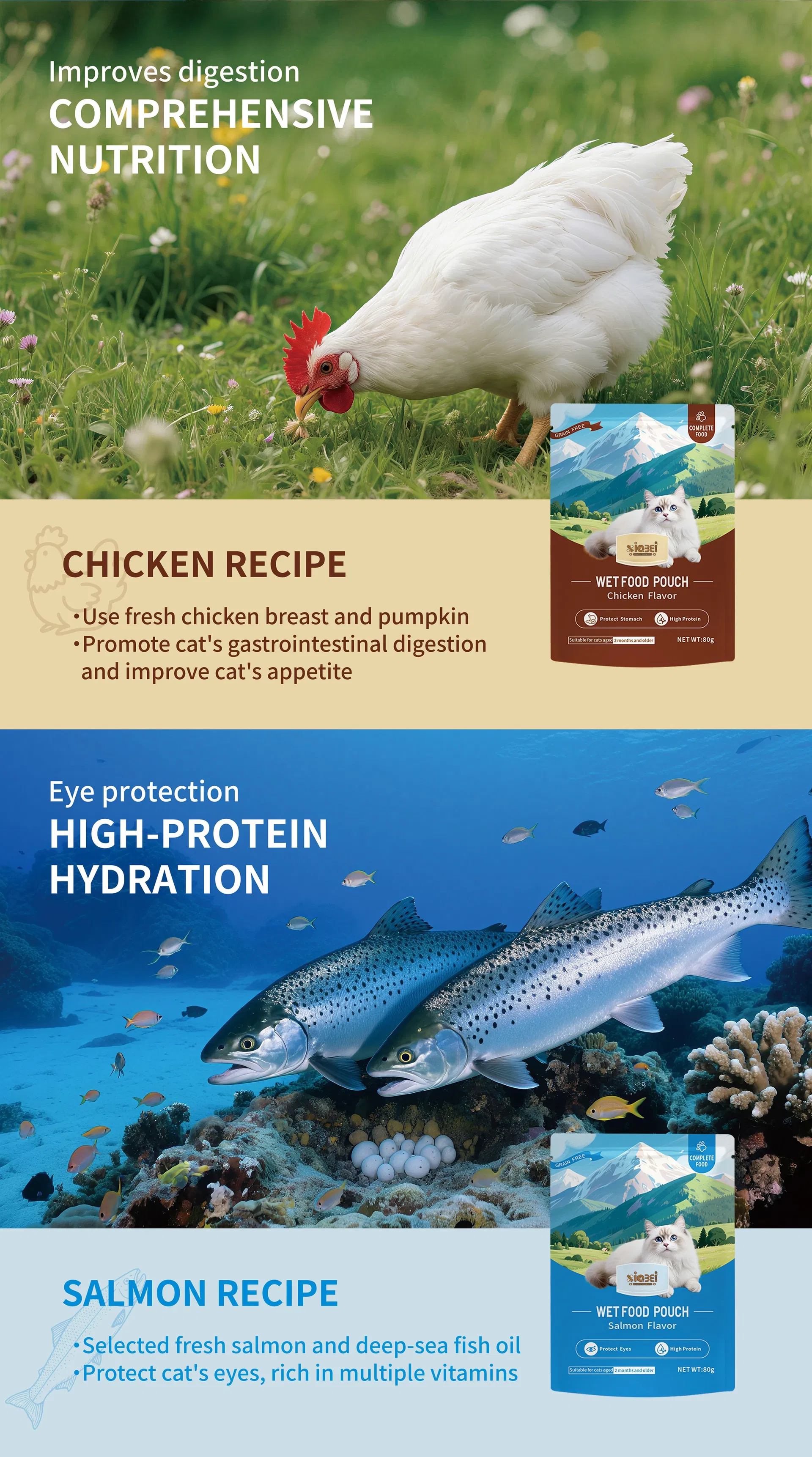 Cat and Dog Meat Protein Pet Snacks Cat Food and Bars