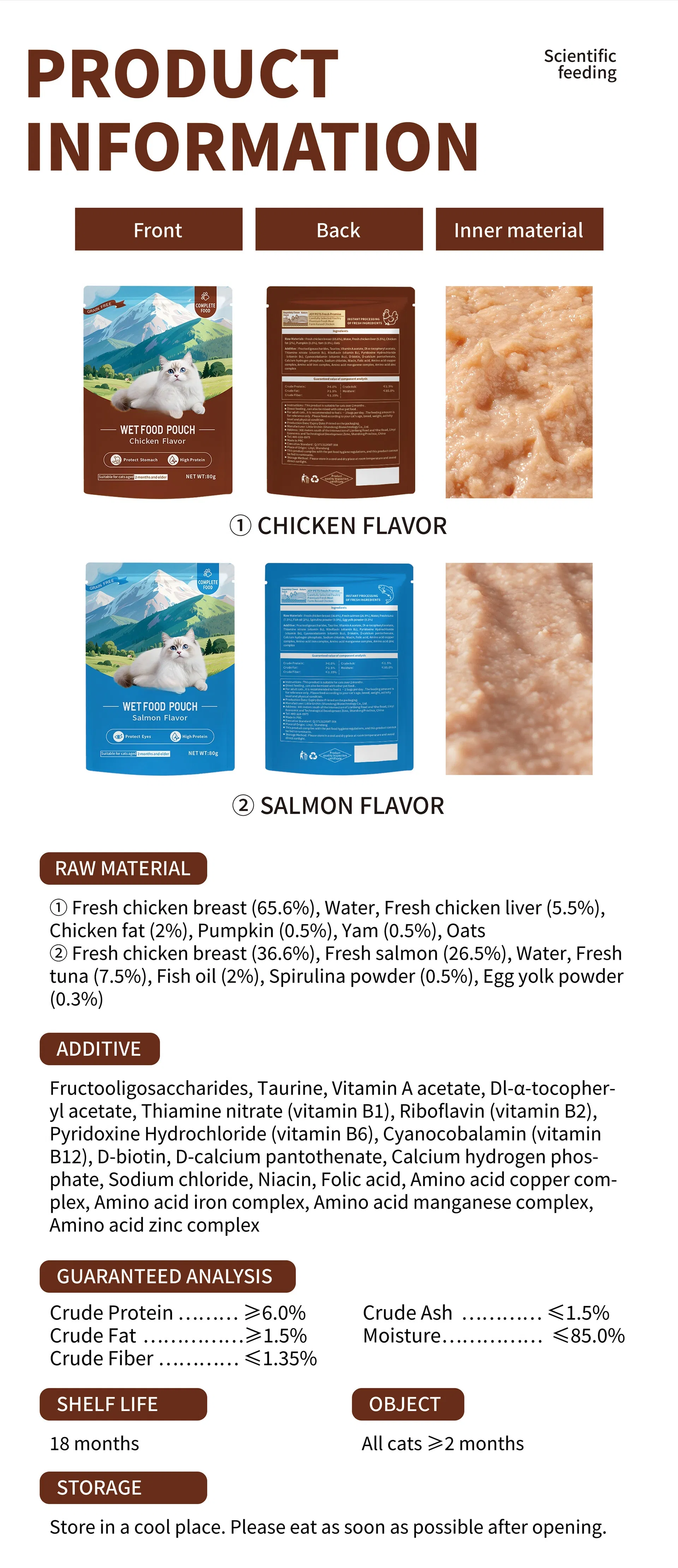 Cat and Dog Meat Protein Pet Snacks Cat Food and Bars