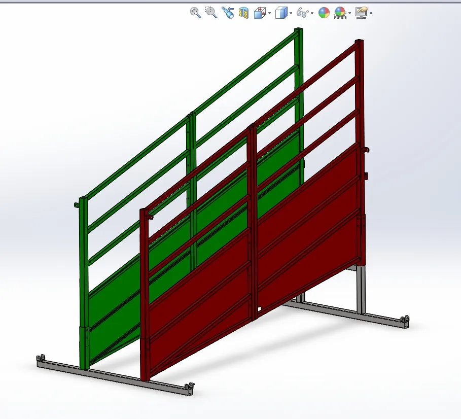 Hot Dipped Galvanized Mobile Adjustable Premium Livestock Equipment Farming Cattle Loading Ramp