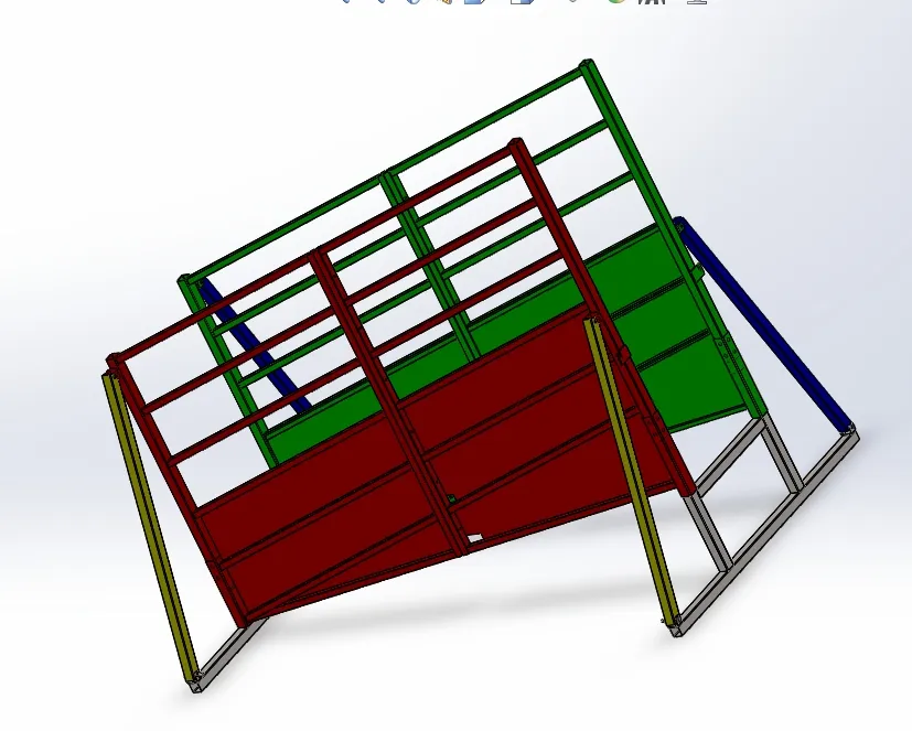 Hot Dipped Galvanized Mobile Adjustable Premium Livestock Equipment Farming Cattle Loading Ramp