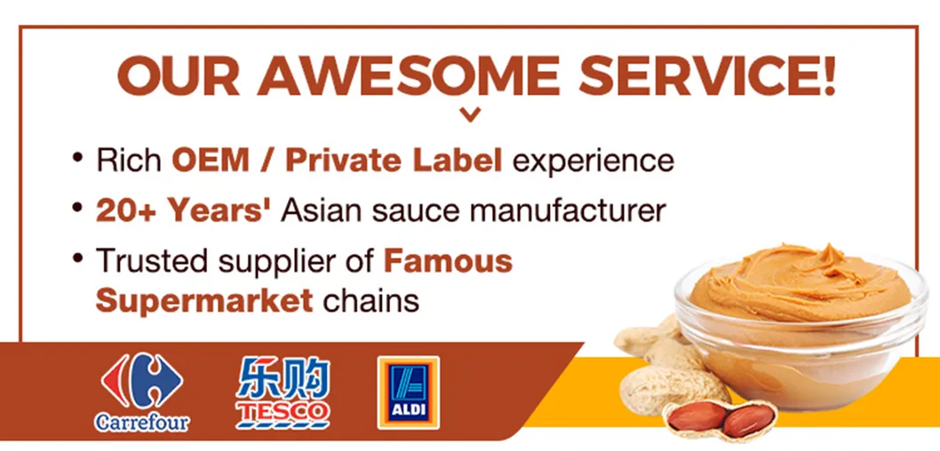 Factory OEM Halal Healthy No Additives No Sugar Bulk Natural Smooth Crunchy Creamy Chocolate Jam Jar Peanut Butter