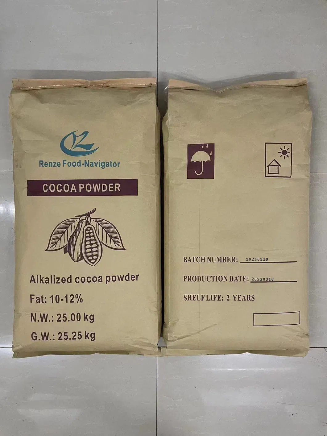 Food Grade Alkalized Cocoa Powder Fat in 25kg Bags