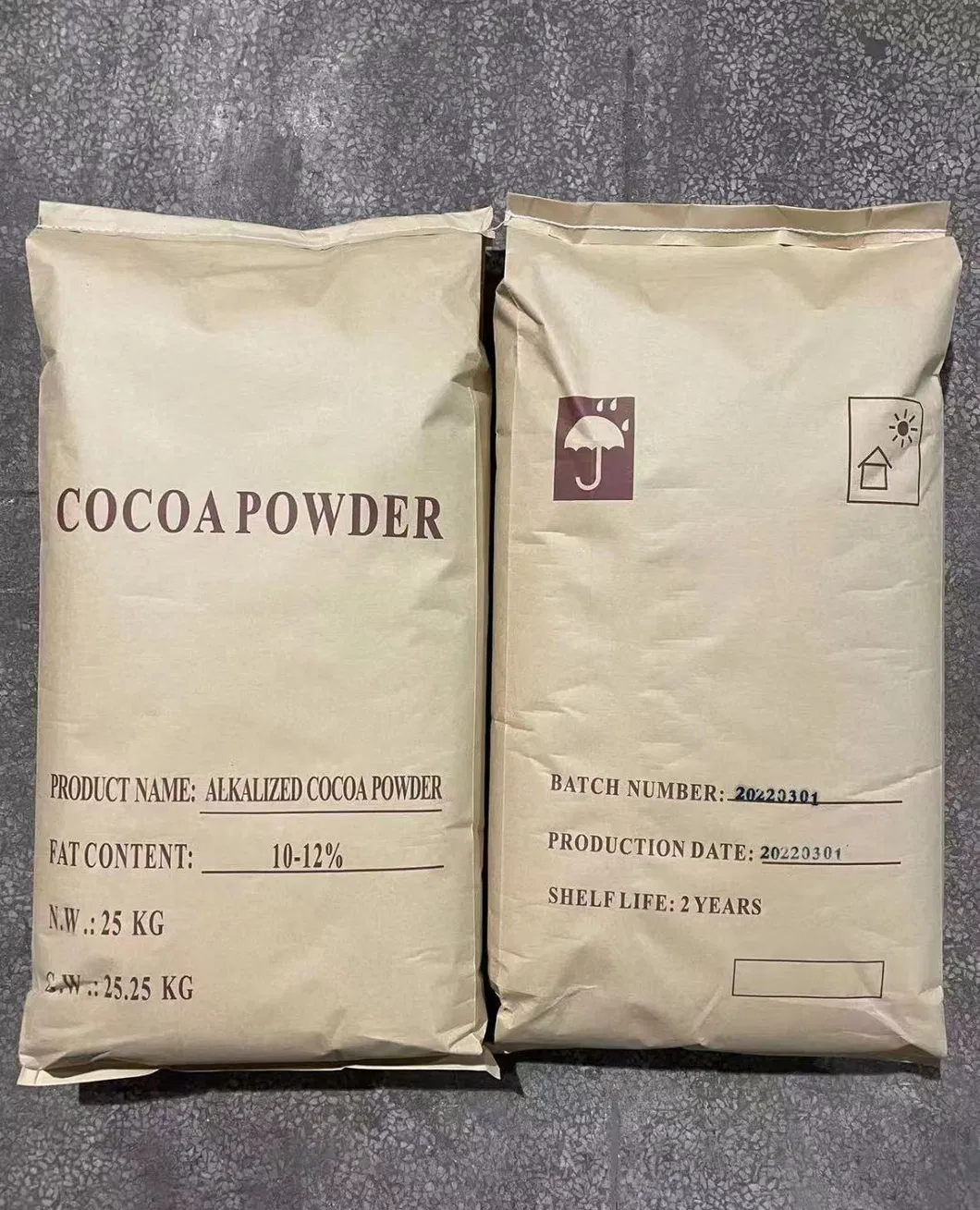 Food Grade Alkalized Cocoa Powder Fat in 25kg Bags