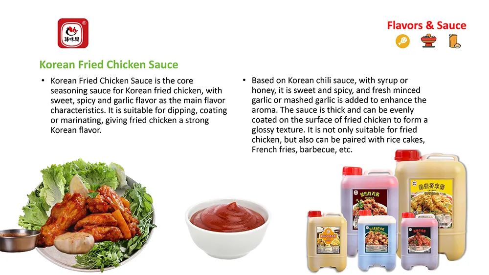 Customized Taste Traditional Korean Fried Chicken Honey Mustard Sauce