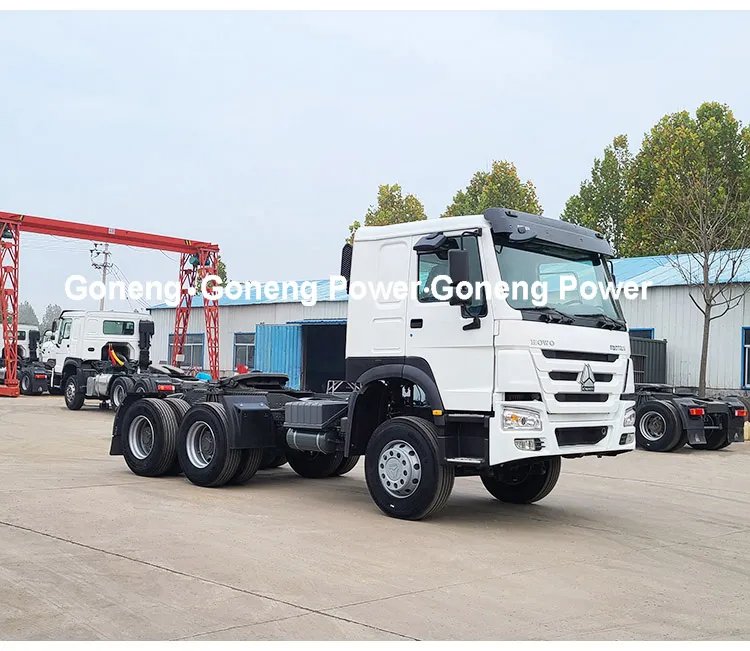 with Tow Fuel Tanker Used Sinotruck HOWO 371 380 420HP Chinese LHD Rhd Trucks Tractor 6X4 Trailer Head
