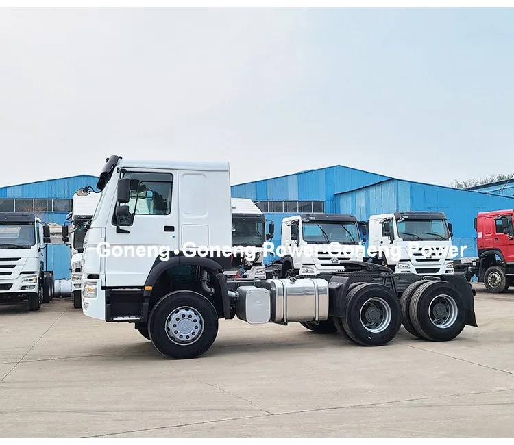 with Tow Fuel Tanker Used Sinotruck HOWO 371 380 420HP Chinese LHD Rhd Trucks Tractor 6X4 Trailer Head