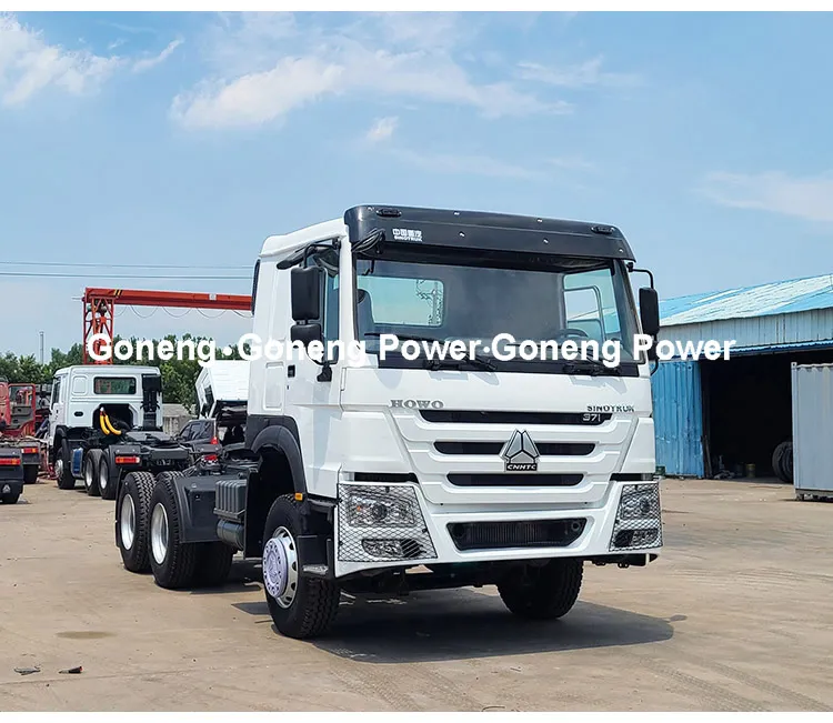 with Tow Fuel Tanker Used Sinotruck HOWO 371 380 420HP Chinese LHD Rhd Trucks Tractor 6X4 Trailer Head