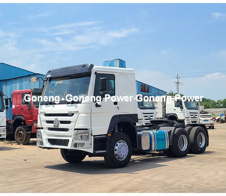 with Tow Fuel Tanker Used Sinotruck HOWO 371 380 420HP Chinese LHD Rhd Trucks Tractor 6X4 Trailer Head