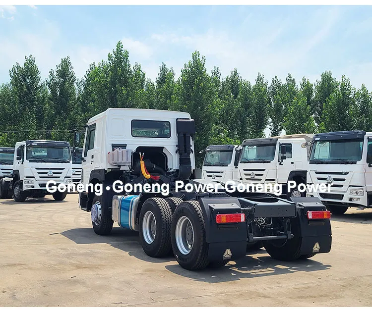 with Tow Fuel Tanker Used Sinotruck HOWO 371 380 420HP Chinese LHD Rhd Trucks Tractor 6X4 Trailer Head