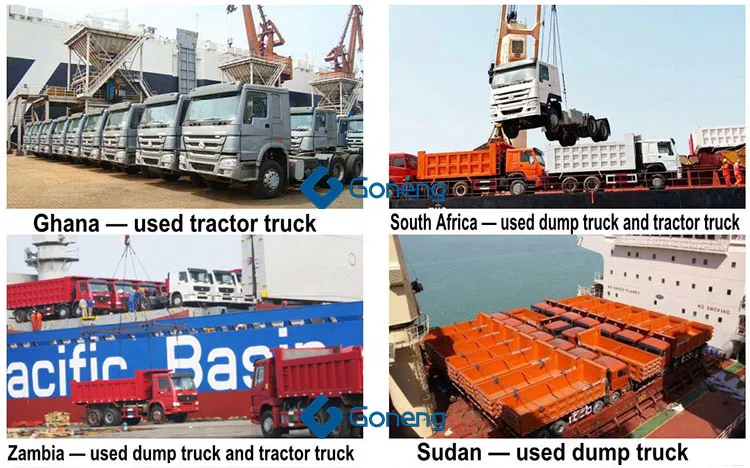 with Tow Fuel Tanker Used Sinotruck HOWO 371 380 420HP Chinese LHD Rhd Trucks Tractor 6X4 Trailer Head