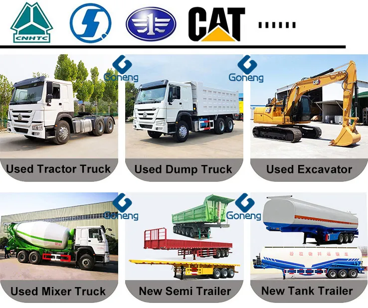 with Tow Fuel Tanker Used Sinotruck HOWO 371 380 420HP Chinese LHD Rhd Trucks Tractor 6X4 Trailer Head