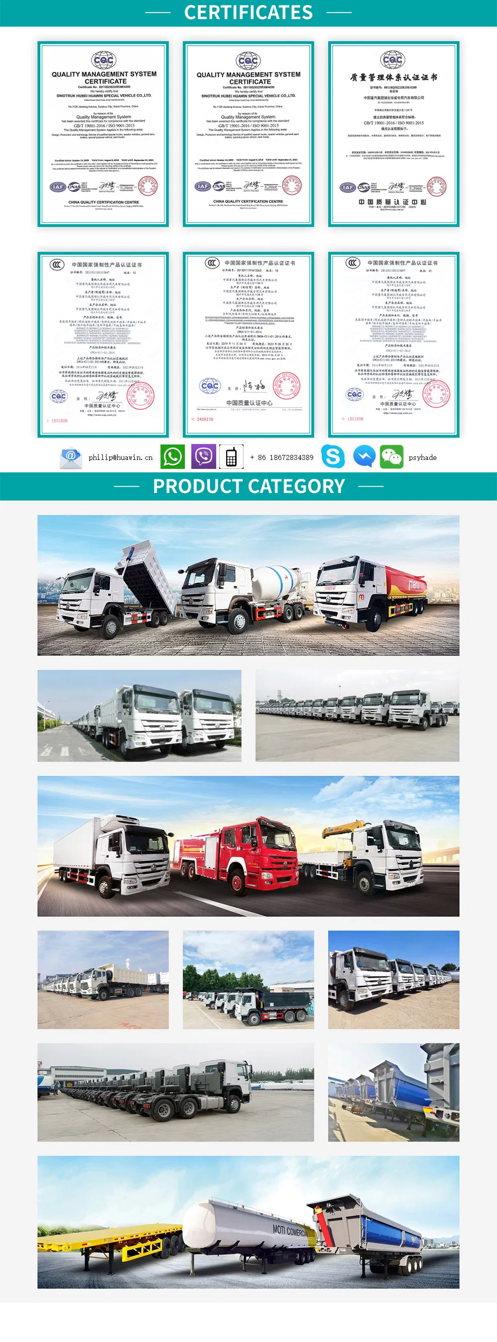 Sinotruk HOWO Nx 380HP 6X4 Heavy Duty Trailer Head