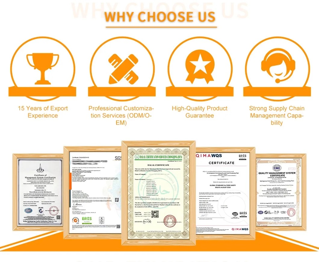 High Protein Nutritious Quick OEM Custom Packaging Wholesale Price Frozen Whole Chicken