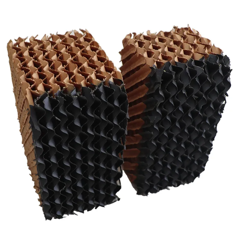 Blue Coated Broiler House Evaporative Cooling Pad Wall with Aluminum Frame