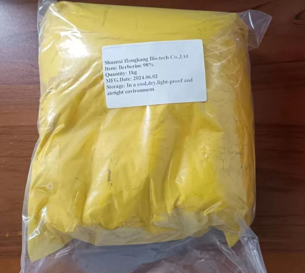 15+ Years Experience 97% 98% Hydrochloride Berberine for Nutraceutical Industry