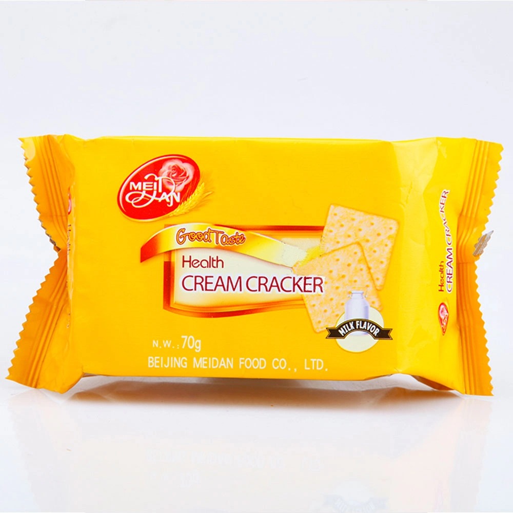High Quality 70g Cream Cracker Soda Cracker Snack Food Cream Cracker