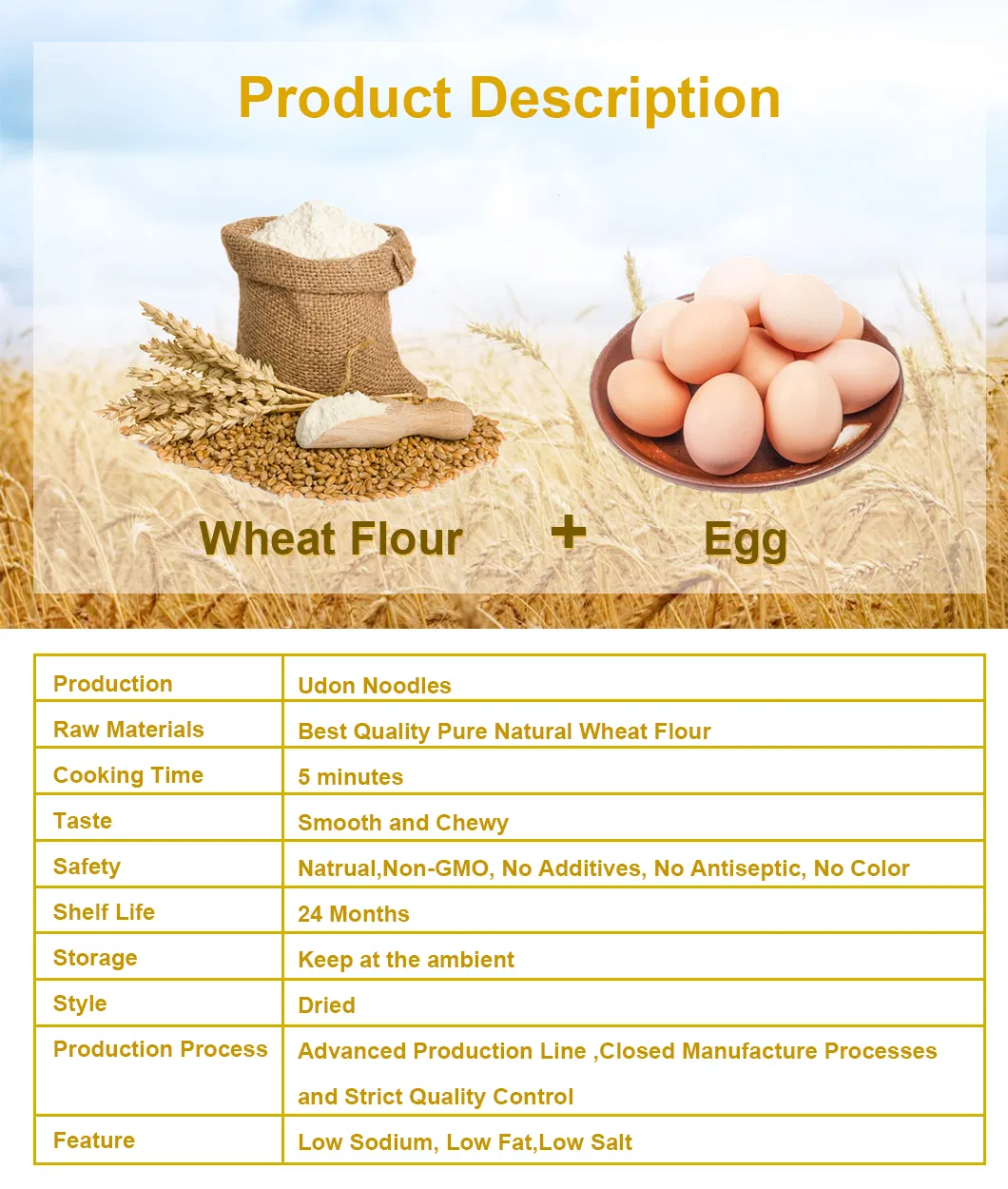 Bulk Halal Ramen Rice Vegetable Vegan Glass Dried Yellow Wheat Egg Noodles