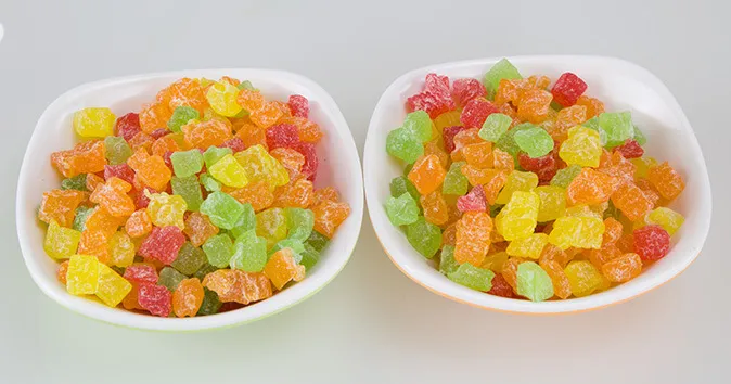 Low Price Tropical Subtropical Style Sweet Crisp and Tasty Dry Diced Papaya Fruit Candied Diced Papaya 3-5mm