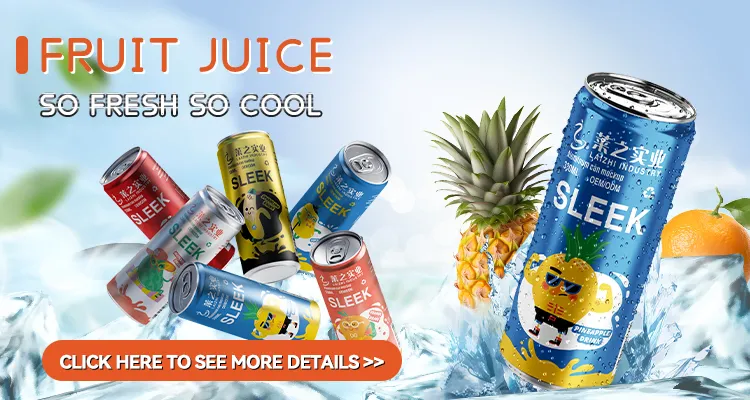OEM ODM Canned Fruit Flavor Carbonated Drink/ Soda /Sparkling Water Custom Flavors High Quality Fruit Juice Private Label Juice Low Sugar Natural Fruit