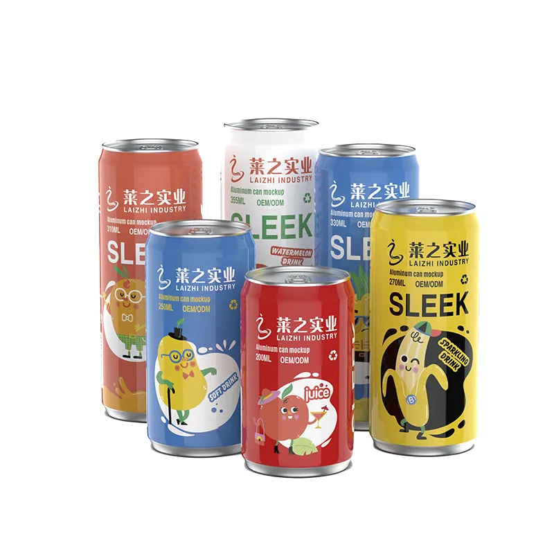 OEM ODM Canned Fruit Flavor Carbonated Drink/ Soda /Sparkling Water Custom Flavors High Quality Fruit Juice Private Label Juice Low Sugar Natural Fruit