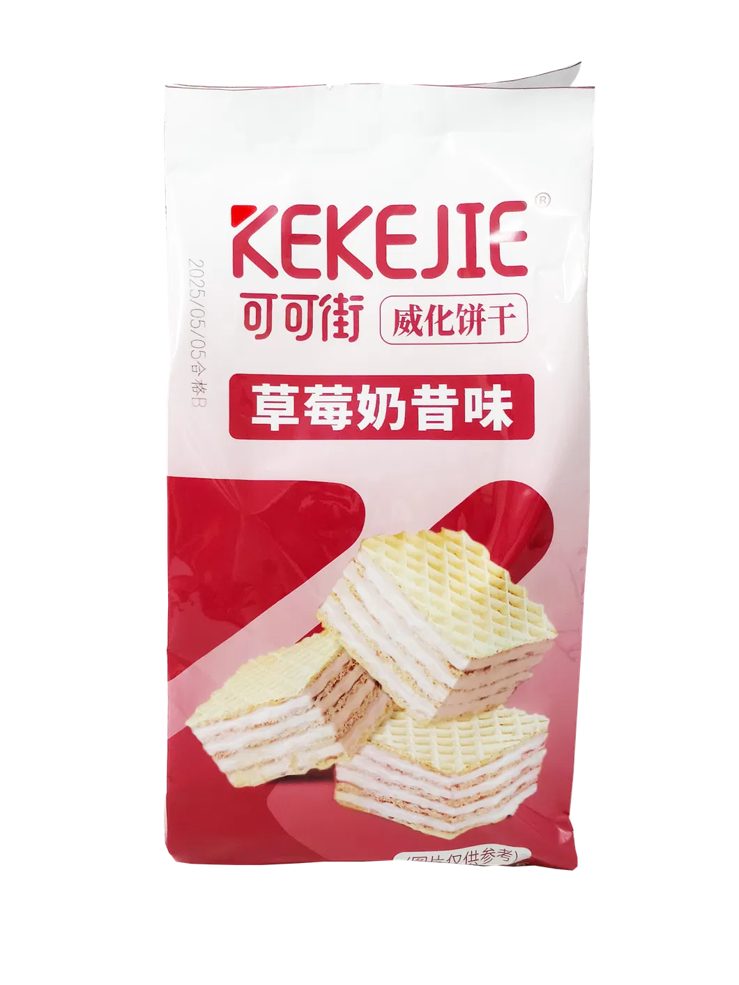 Crispy Wafer Biscuits Cheese Strawberry Yougurt Flavor Vitamin a Iron Fortified