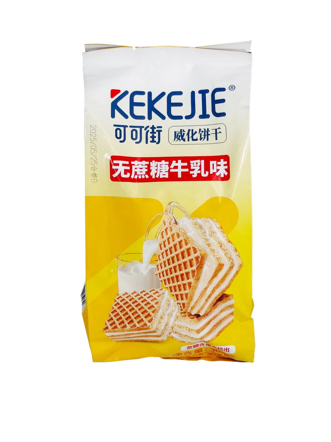 Crispy Wafer Biscuits Cheese Strawberry Yougurt Flavor Vitamin a Iron Fortified