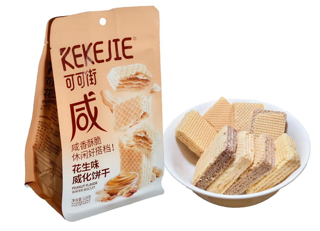 Crispy Wafer Biscuits Cheese Strawberry Yougurt Flavor Vitamin a Iron Fortified