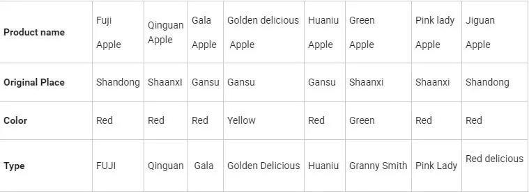 New Crop Wholesale OEM Preserved Fresh Red Delicious Star Full Blush FUJI Huaniu Apple