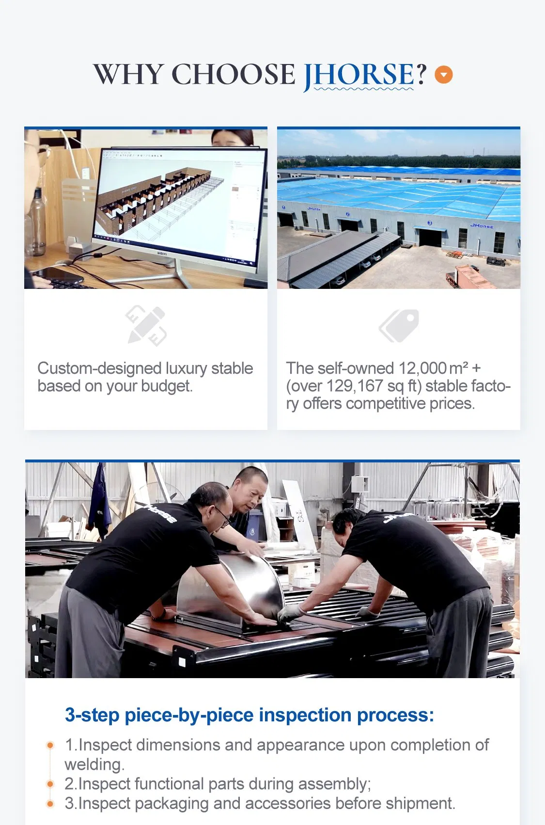 Indoor Horse Stall Box Horse Stable Fronts for Sale E-01