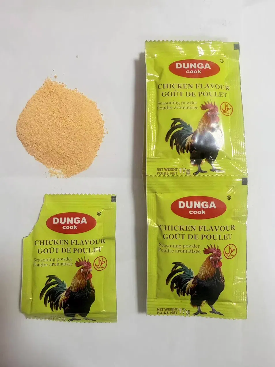 Halal 17g Chicken Powder Seasoning, Seasoning Spices Monosodium Glutamate