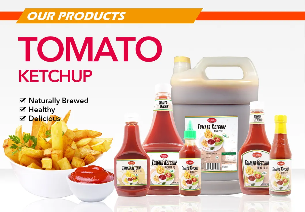OEM Service Good Taste Squeeze Bottle Tomato Ketchup Chinese Supplier