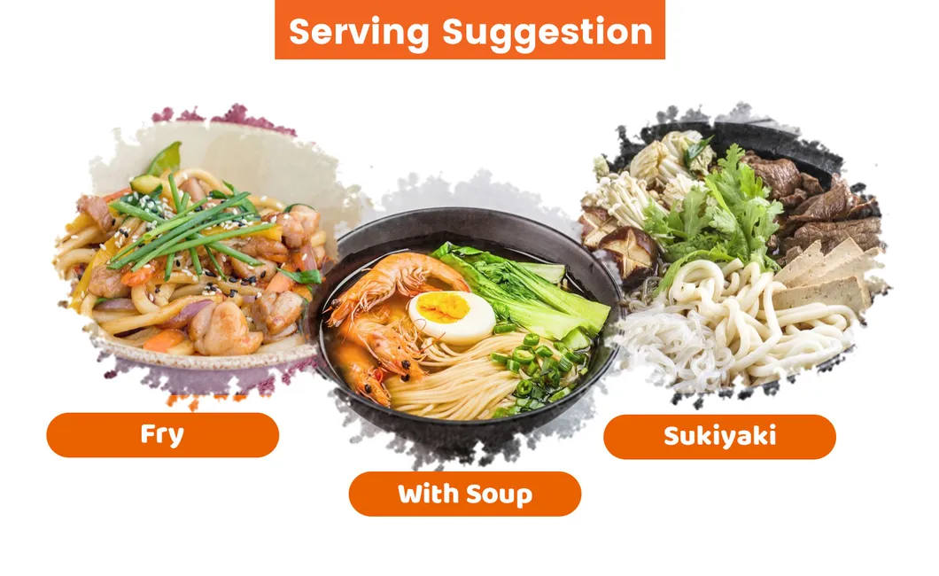 400g Traditional Healthy Wholesale OEM Halal Instant Noodle Fresh Udon