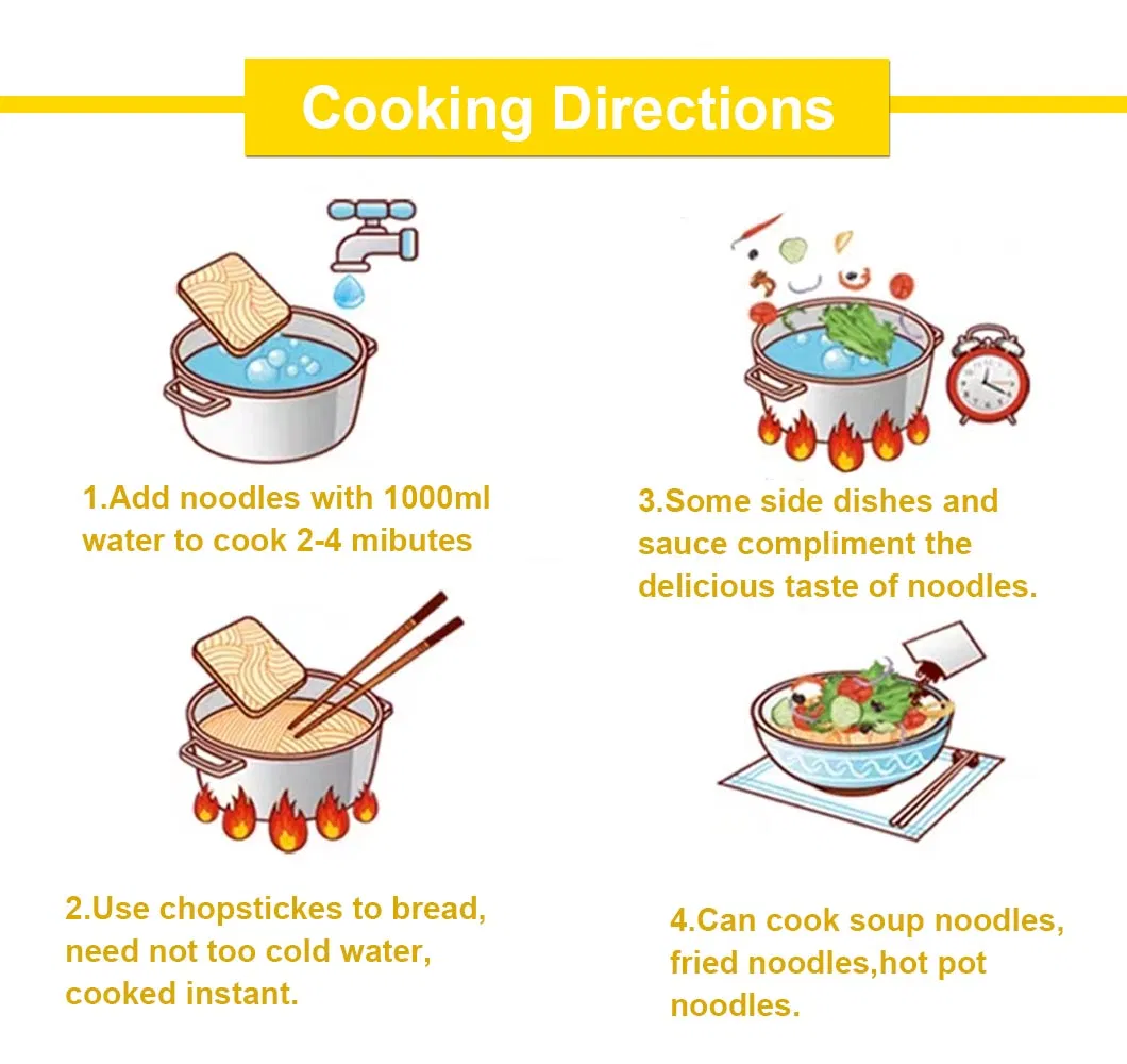 Customized OEM Brand Wholesale Easy Cooking Halal Hot Pot Instant Wok Noodle