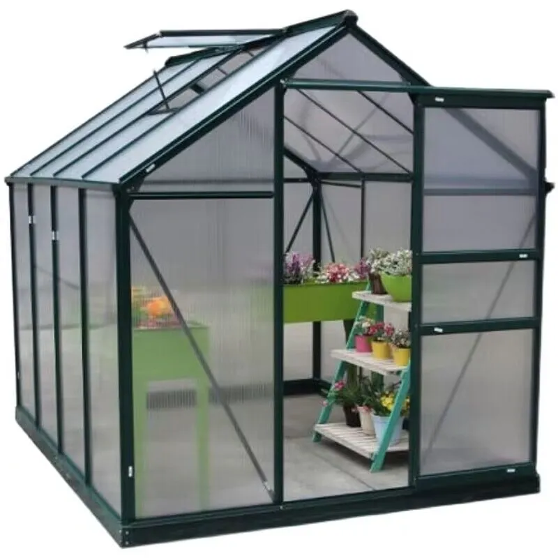 Cheap Large 10m Insulated Aluminium Profile Green House Metal Frame Singlespan China Tomato Agriculture Greenhouse