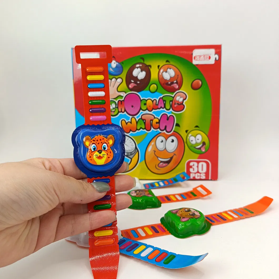 Wearable Animal Print Strap Chocolate in The Shape of a Cartoon Watch