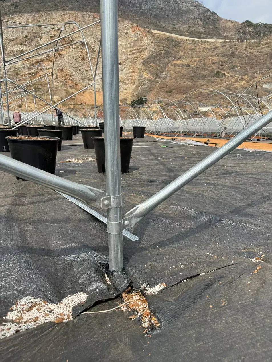 Hot-DIP Galvanized Steel Pipes Intelligent Durable High Performance Steel Structure Greenhouse