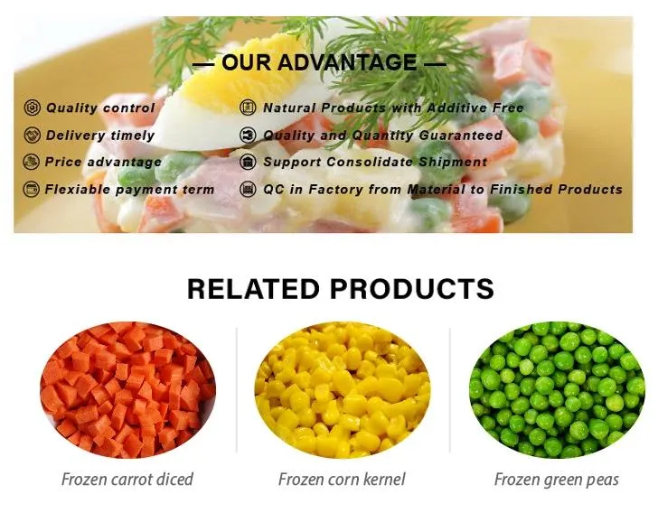 High Quality IQF Frozen Mixed Vegetables with Good Price