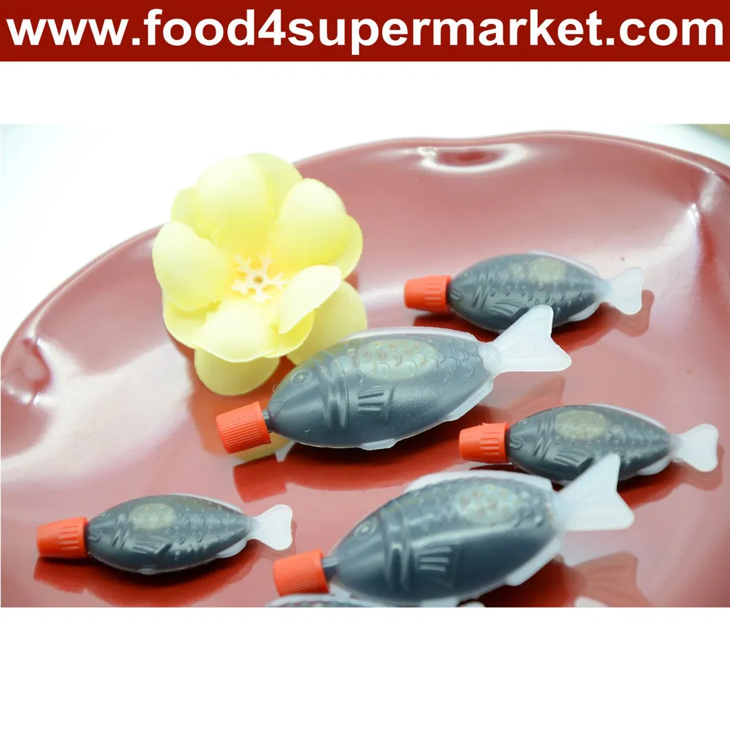 2018 Mini Sushi Fish Shape Soy Sauce in Plastick Package 2.6 Ml/8ml/15ml