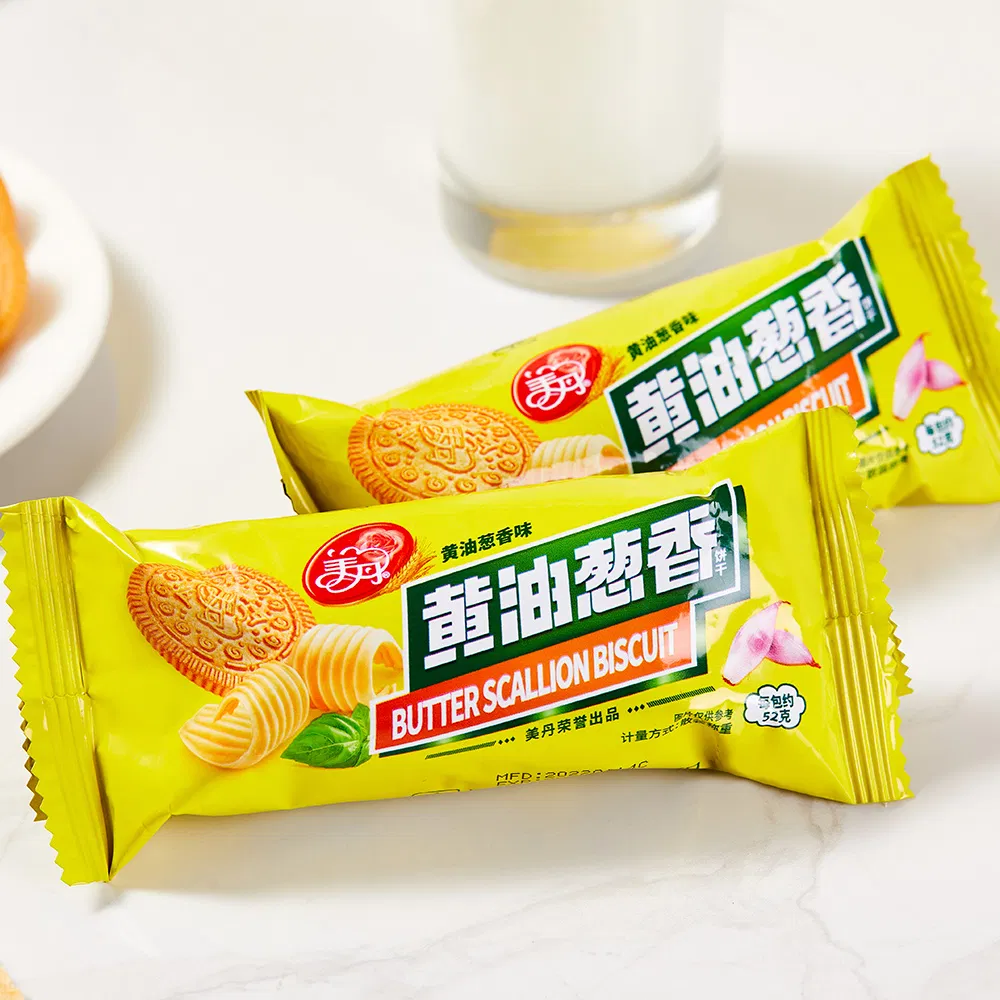 Crisp Butter Cracker Rich Scallion Flavor Butter Scallion Biscuit in Stock